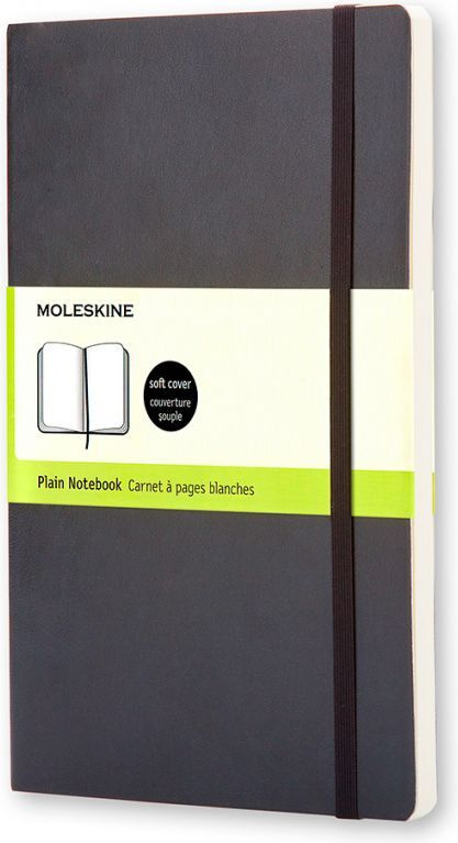 Записная книжка без разметки Moleskine Classic Soft Pocket, А6, сшитый, картон, 96 л, черный  #1