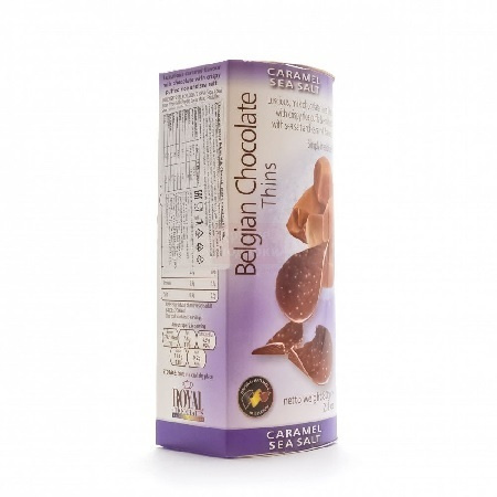 Шоколадные чипсы Belgian Chocolate Caramel Sea Salt / Бельгийские чипсы Карамель соль 80 гр (Бельгия) #1