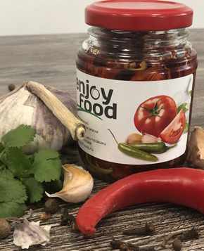 Томат вяленый в подсолнечном масле с чесноком, ароматическими травами и ...