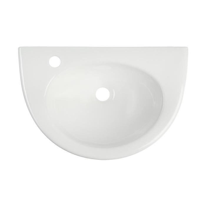 Раковина для ванной подвесная ЛЗСФ "Уют", ширина 500 мм, с отверстием под смеситель слева  #1