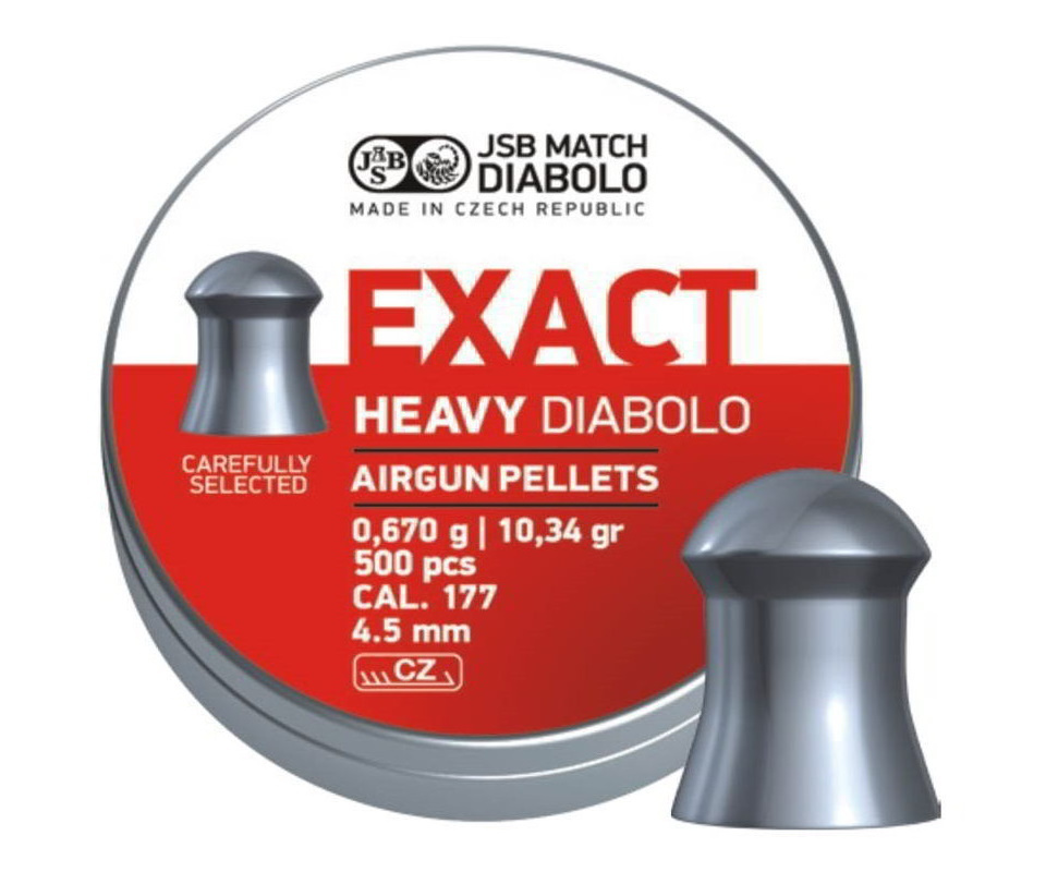 Пули JSB Exact Heavy Diabolo 4,5 мм. 0,67 г (500 штук) #1