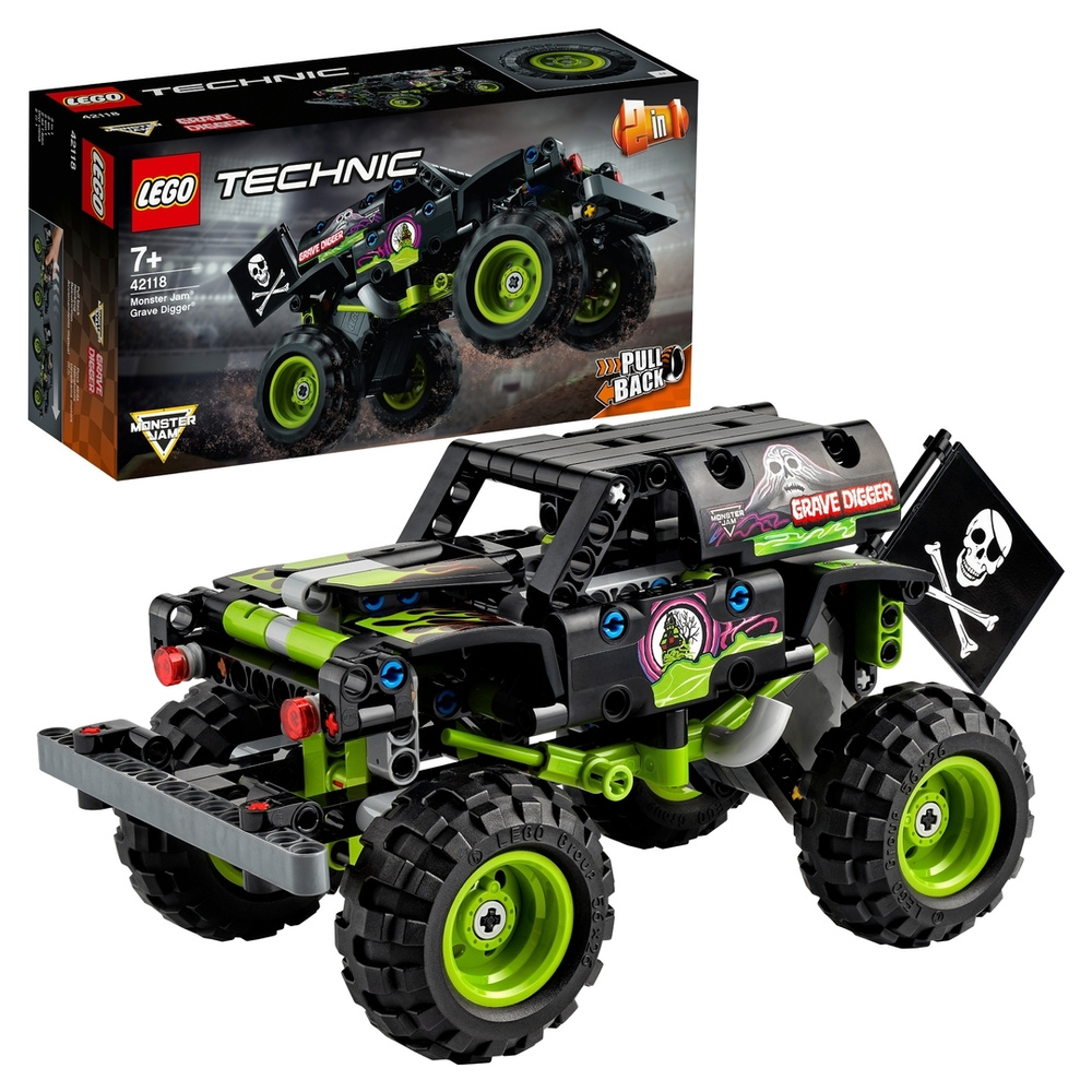 42118 Конструктор LEGO Technic Monster Jam Grave Digger: Монстр-трак  Могильщика 2 в 1, 212 деталей - купить с доставкой по выгодным ценам в  интернет-магазине OZON (487777973)