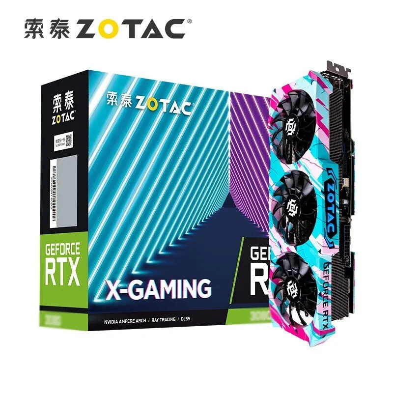 Видеокарта ZOTAC 12 ГБ GDDR6X PCI-E 4.0 x16 zotac 3080 Ti X-GAMING