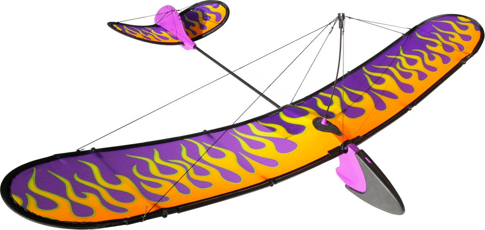 Планер-игрушка X-treme Wings "Фиолетовый Огонь", 90 см, самолет планер нейлоновый  #1
