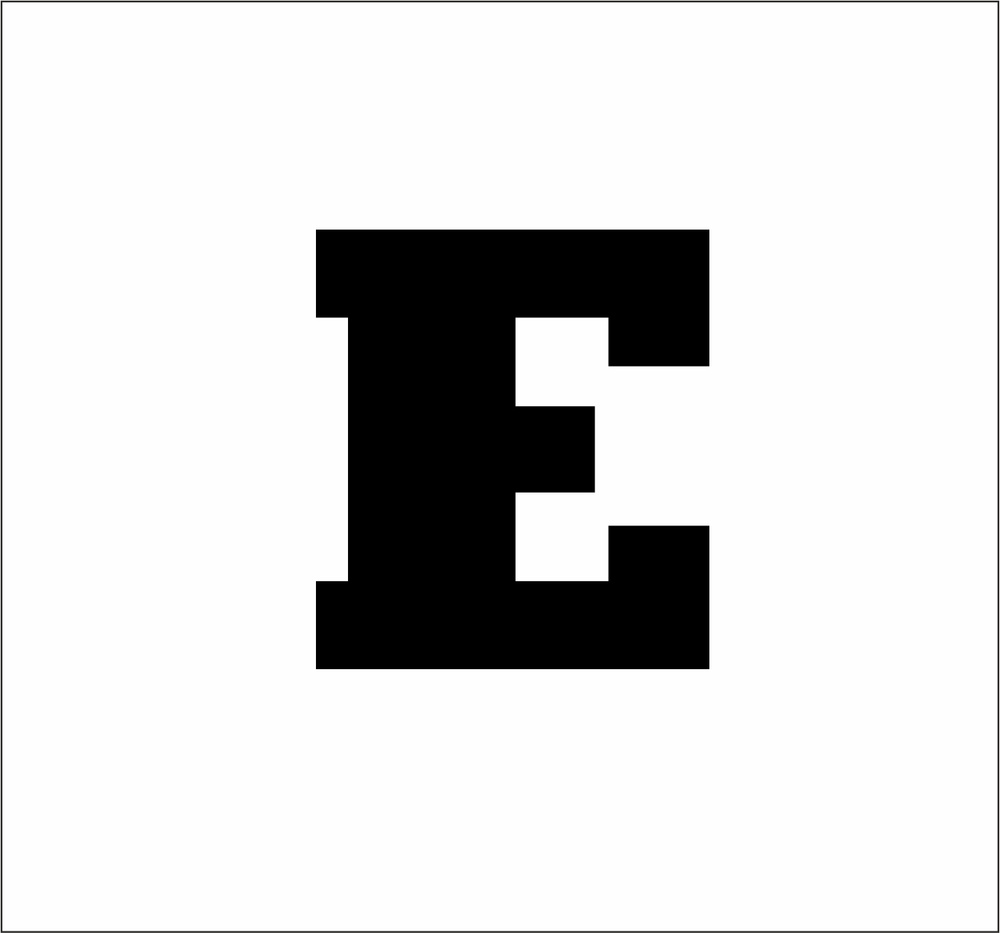 Буква Е из акрила для вывесок 9 см / шрифт 6 черный - купить с доставкой по  выгодным ценам в интернет-магазине OZON (525149714)