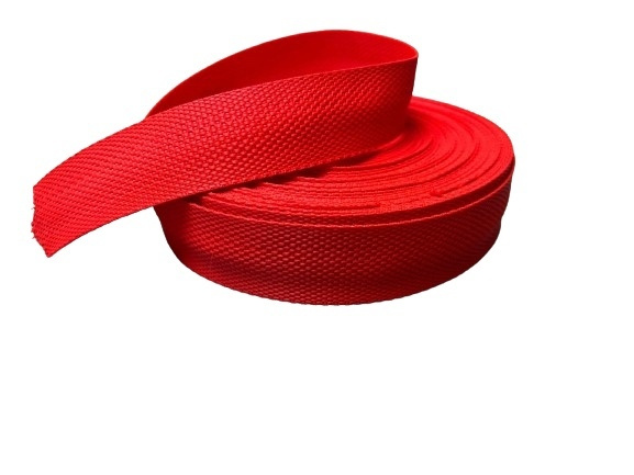 Лента окантовочная / стропа ременная 30 мм, цвет Красный, 6 метров  #1