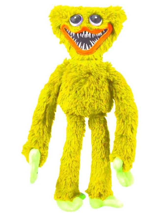 Мягкая игрушка Хаги Ваги, желтый, 40 см / Плюшевая игрушка Huggy Wuggy ...
