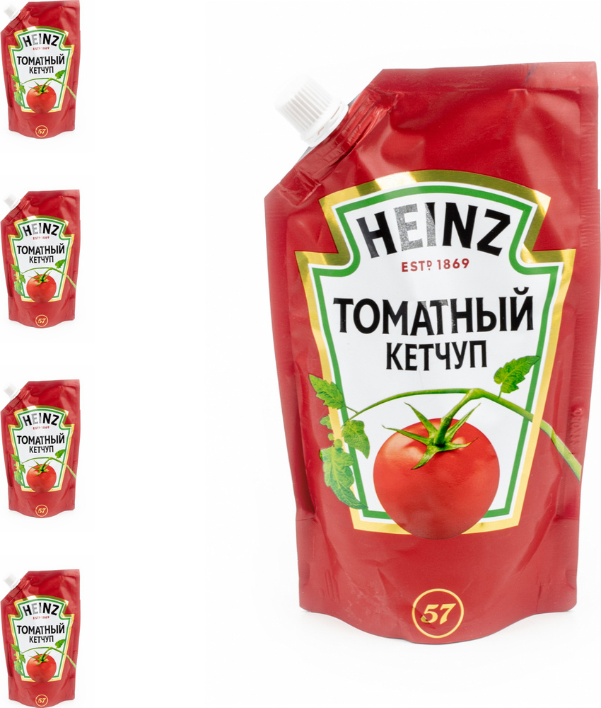 Кетчуп томатный Хайнц/Heinz док-пай, 320г (комплект из 4 шт)