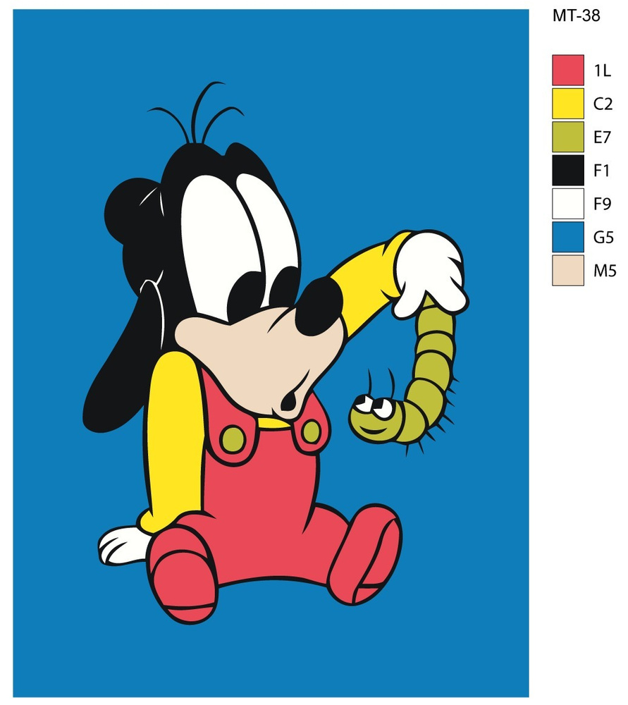 Детская картина по номерам MT-38 