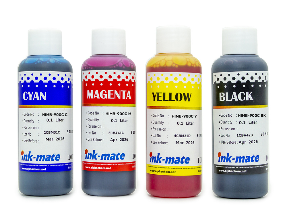 Расходник для печати ink-mate HIMB, Набор CMYK, для струйного принтера ...