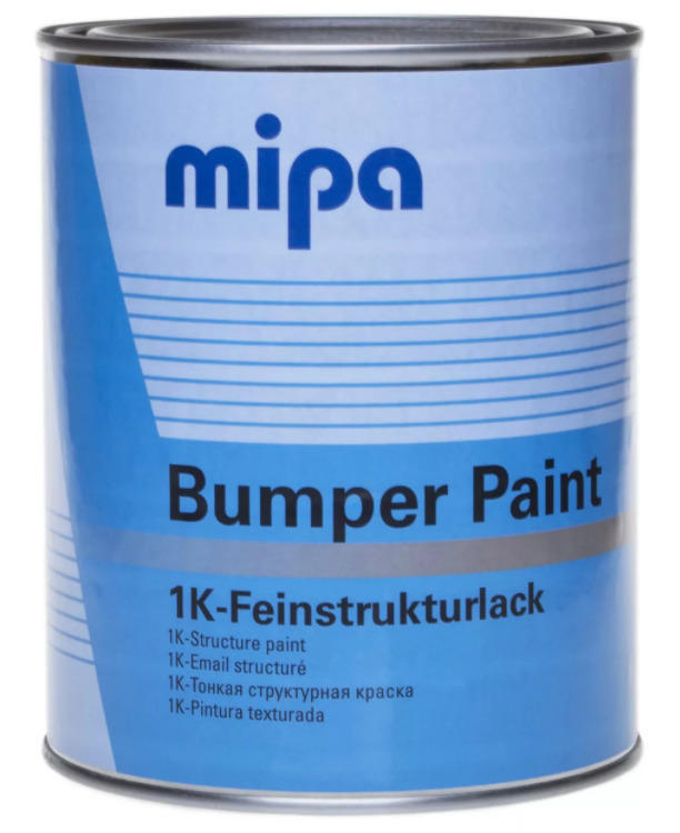 Краска структурная Mipa Bumper paint темно- серая , 1л #1