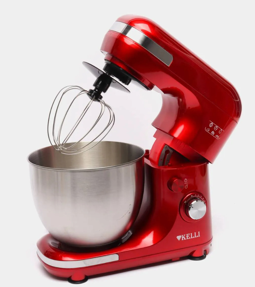 Стационарный Миксер KELLI KL-5120 Красный, 1200 Вт - купить по низким ...