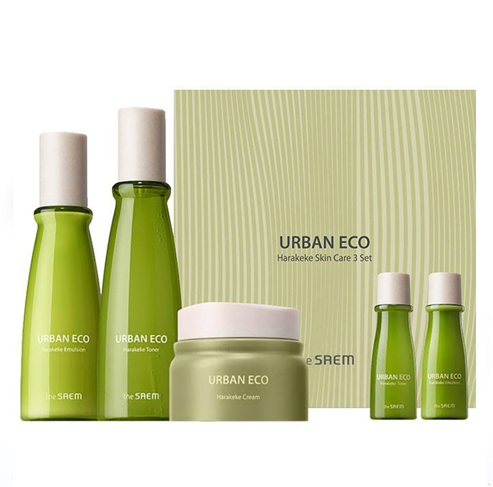 The Saem набор уходовой косметики подарочный с новозеландским льном Urban Eco Harakeke Skin Care 3 Set #1