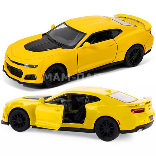 Машинка металлическая Kinsmart 1:36 2017 Chevrolet Camaro ZL1 5399DKT инерционная, двери открываются #1