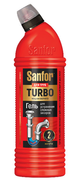 Чистящее средство Sanfor Turbo для труб 750 гр #1