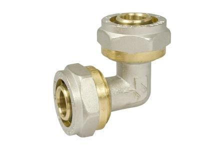 Уголок металлопластиковый 20 х 20, обжимной фитинг для соединения труб ...