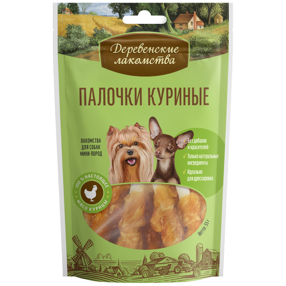 Палочки куриные для мини-пород, 55 г