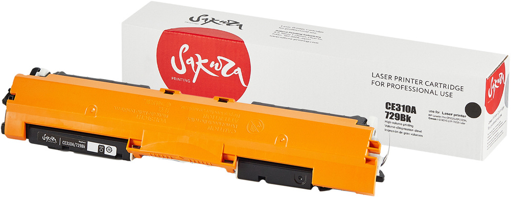 Расходник для печати Sakura CE310A/729, черный, для лазерного принтера ...
