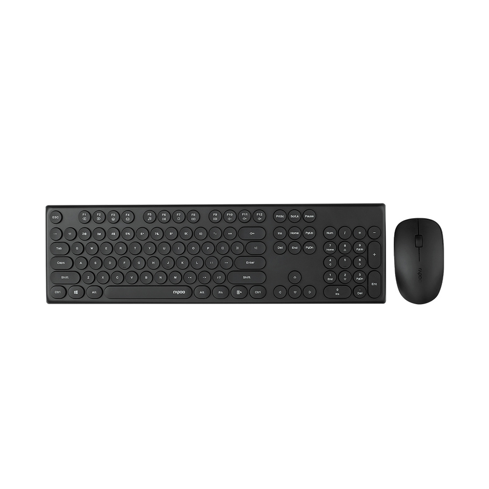 RAPOO Комплект мышь + клавиатура X260S, черный #1