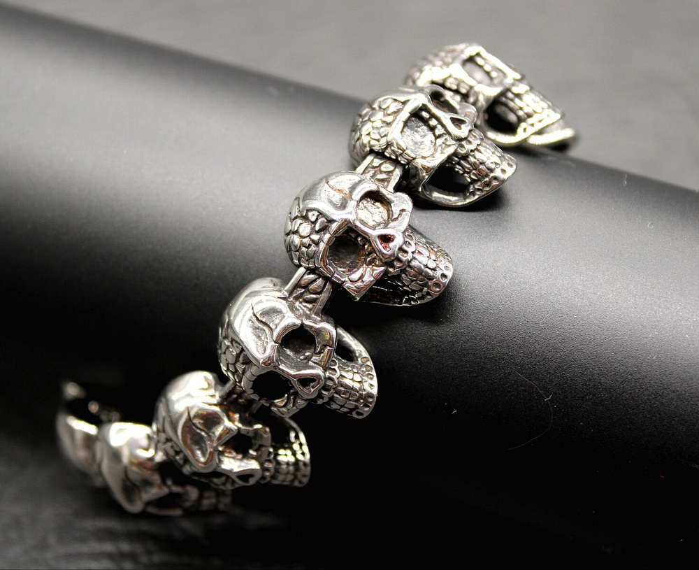 Браслет Черепа. Мужской. Подарок мужчине. Мужское украшение. Символ ...