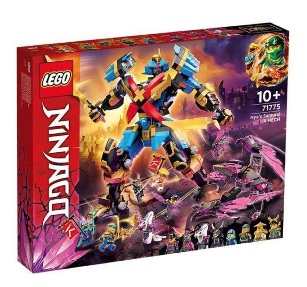 Лег NINJAGO серия, LEG Конструктор, Лег 71775 Nyas Samurai X MECH, Игрушки  LEG для мальчиков и девочек