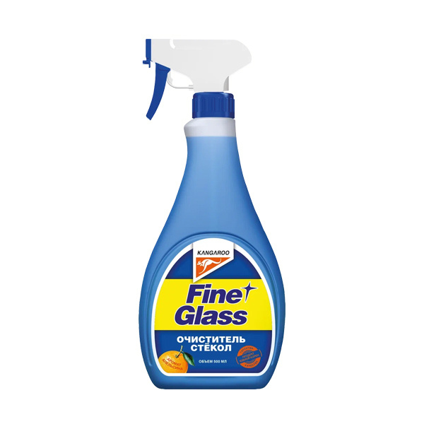 Fine glass - очиститель стекол ароматизированный (500ml), апельсин (без салфетки)  #1