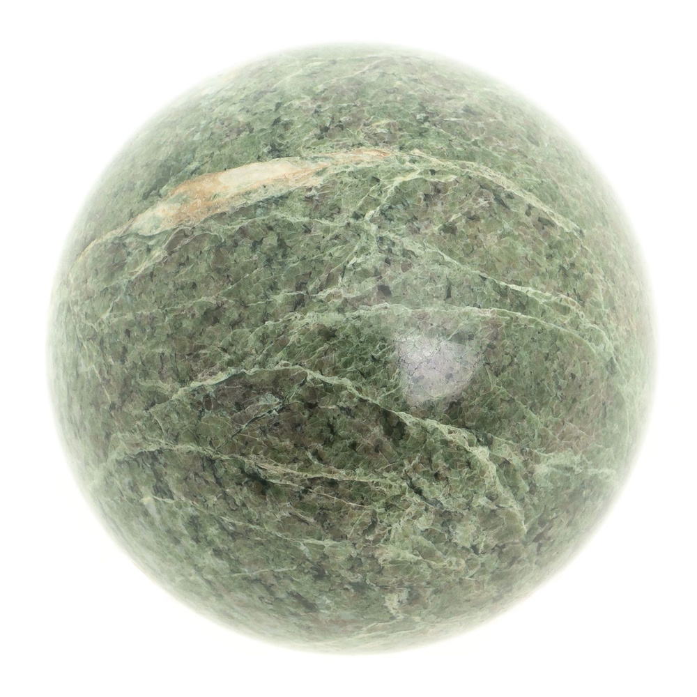 Шар из камня жадеит 6,5 см / шар декоративный / сувенир из камня  #1