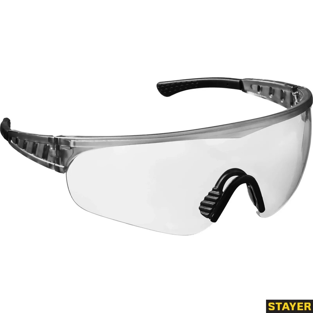 STAYER прозрачный, мягкие двухкомпонентные дужки, очки защитные HERCULES 2-110431_z01  #1