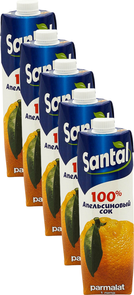 Сок Santal апельсиновый 1 л в упаковке, комплект: 5 упаковок  #1