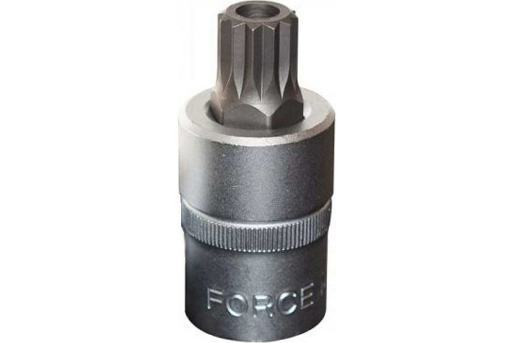 Головка-бита 1/2" звездочка Spline М14 с отверстием 55 мм FORCE 34805514T  #1