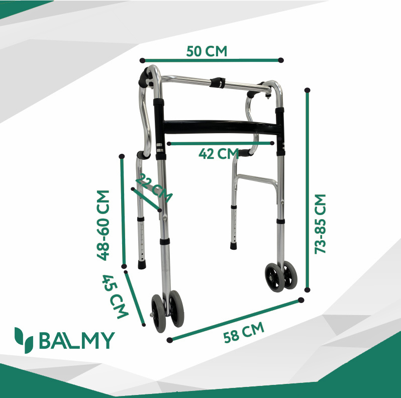 Ходунки для взрослых и пожилых людей с колесами, с двухуровневыми ...