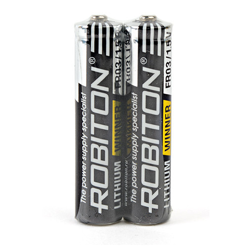 Батарейки литиевые ROBITON LITHIUM WINNER R-FR03-SR2 ААА FR03 1.5В ...