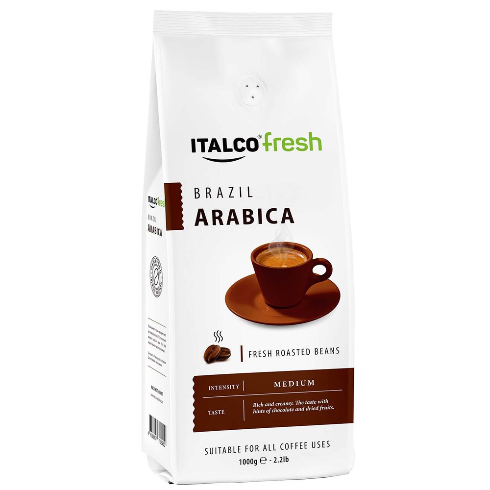 Кофе в зернах Italco Arabica Brazil,1000г #1