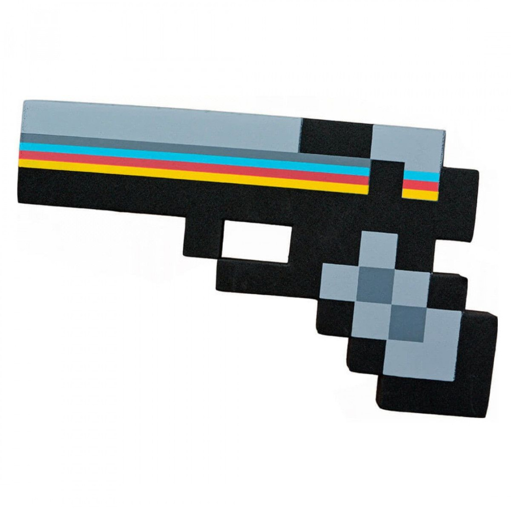 Пиксельный пистолет "Глок черный" Minecraft - купить с доставкой по ...