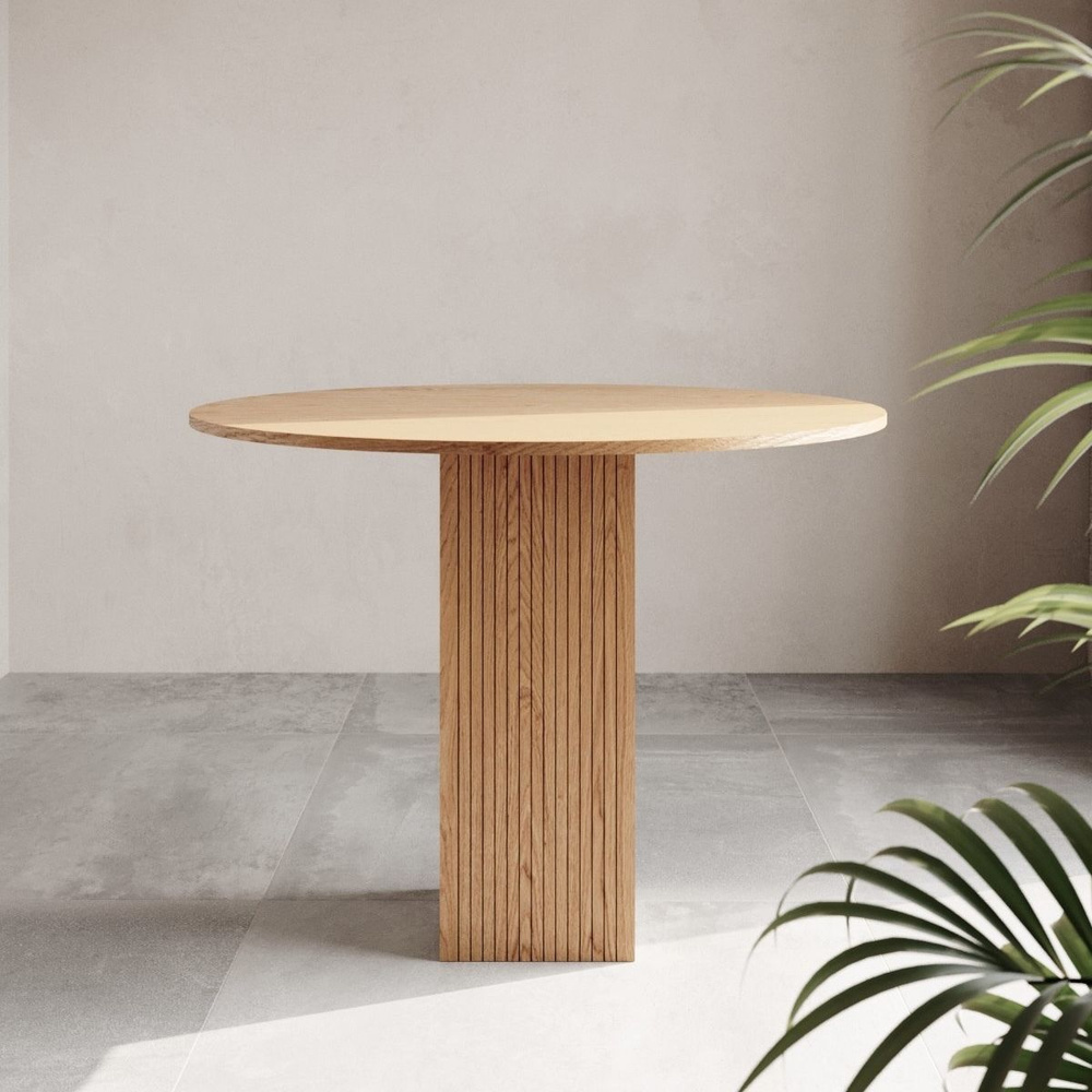 Стол обеденный Нераскладной Круглый стол на реечном подстолье BASIC ...