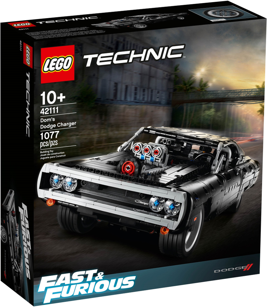 лего Technic серия, LEGO 42111 Dodge Charger Доминика Торетто, lego ...