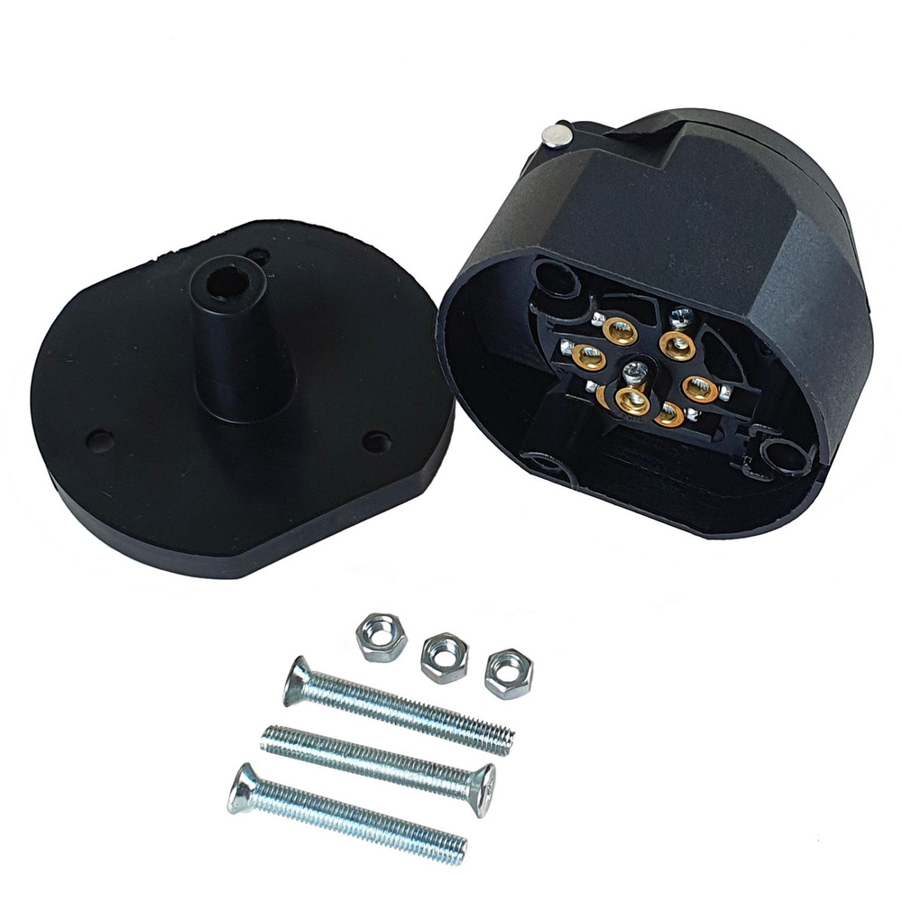 Розетка для подключения прицепа, 7PIN, с крепежом M5, BBCR07M, арт BBCR ...