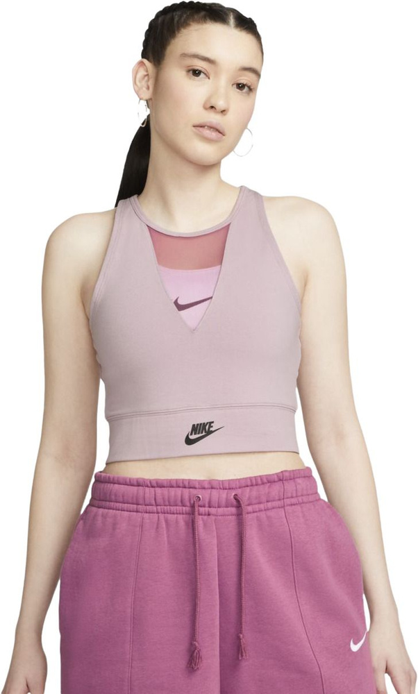 Топ Nike короткий розовый