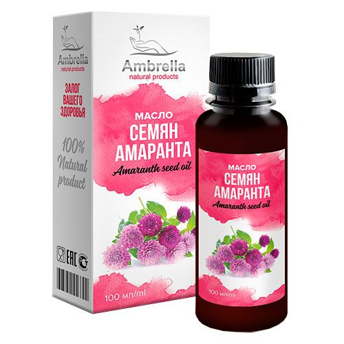 Масло семян амаранта холодного отжима, 100 мл. - купить с доставкой по ...