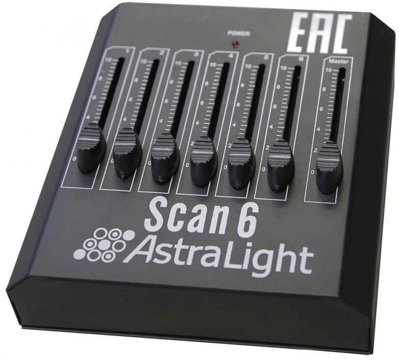 AstraLight Scan 6 компактный DMX пульт для световых приборов, 6 каналов  #1