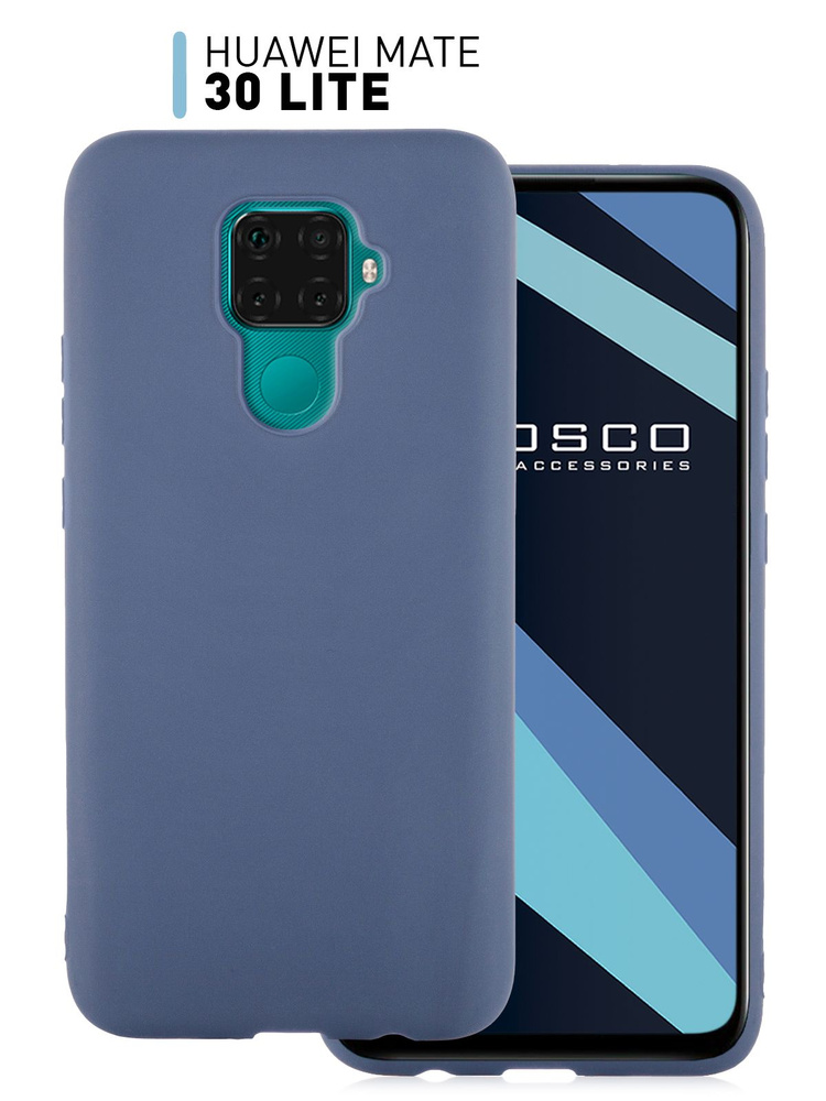 Чехол-накладка ROSCO для Huawei Mate 30 Lite (Хуавей Мате 30 Лайт), тонкая полимерная из качественного #1
