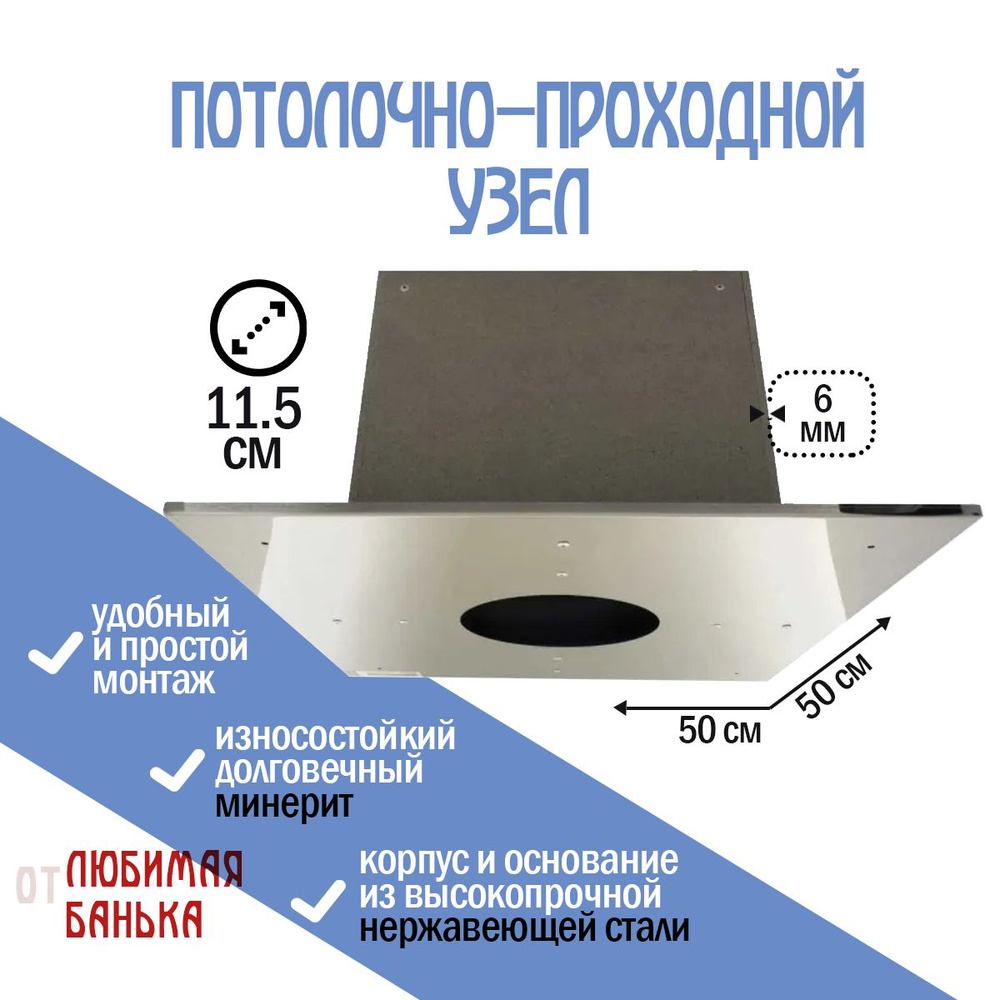 Потолочно-проходной узел термо (минерит) купить в Минске, цена, характеристики