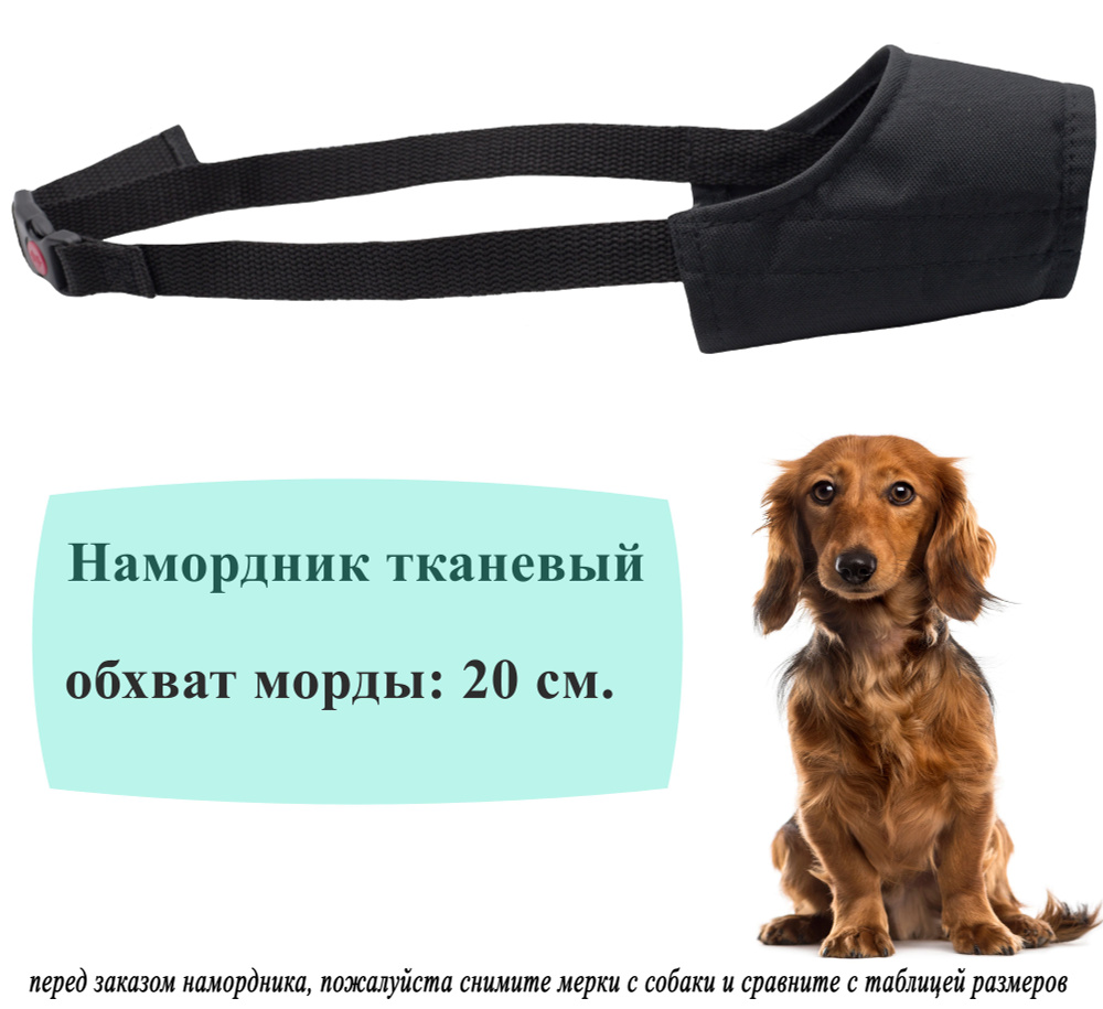 Намордник тканевый для собак малых пород 20 см. - купить с доставкой по  выгодным ценам в интернет-магазине OZON (699340286)