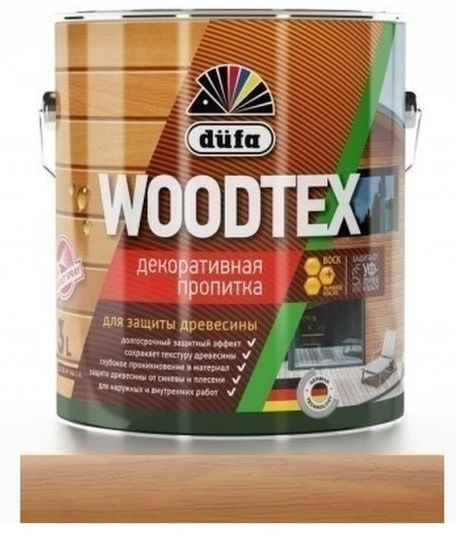 Пропитка декоративная для защиты древесины алкидная Dufa Woodtex тик 0,9 л.  #1