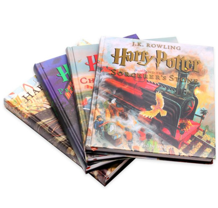 Комплект из 4-х книг Гарри Поттер с иллюстрациями Джима Кэя на ...