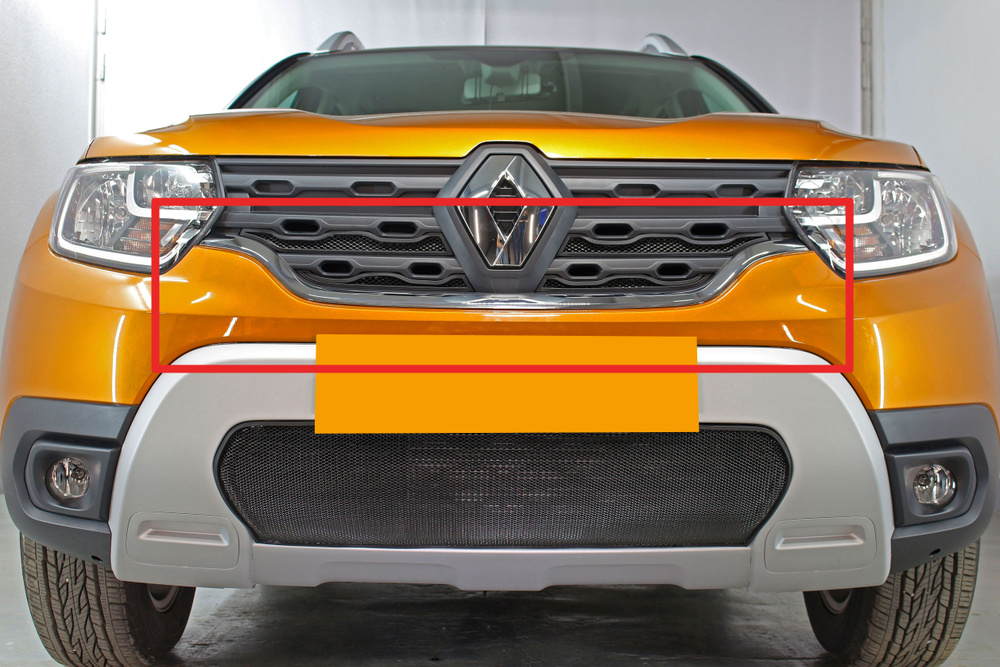 защита радиатора Рено Дастер (Renault Duster) рестайлинг 2015-2020