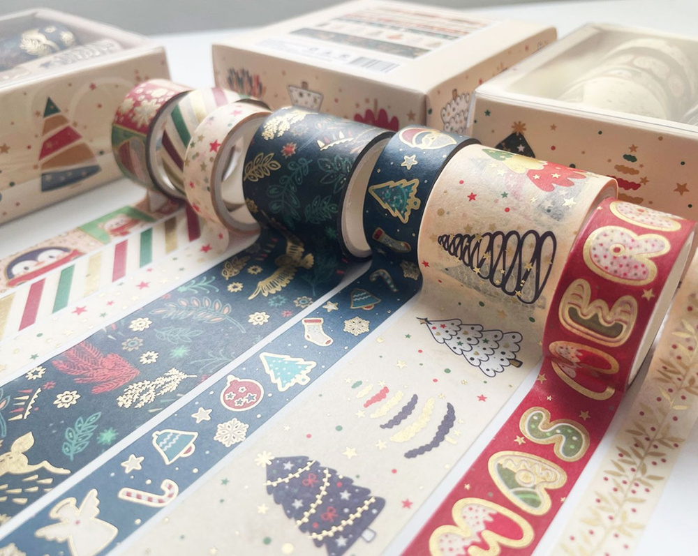 Новогодний декоративный скотч из бумаги васи / washi tape, васи лента ...