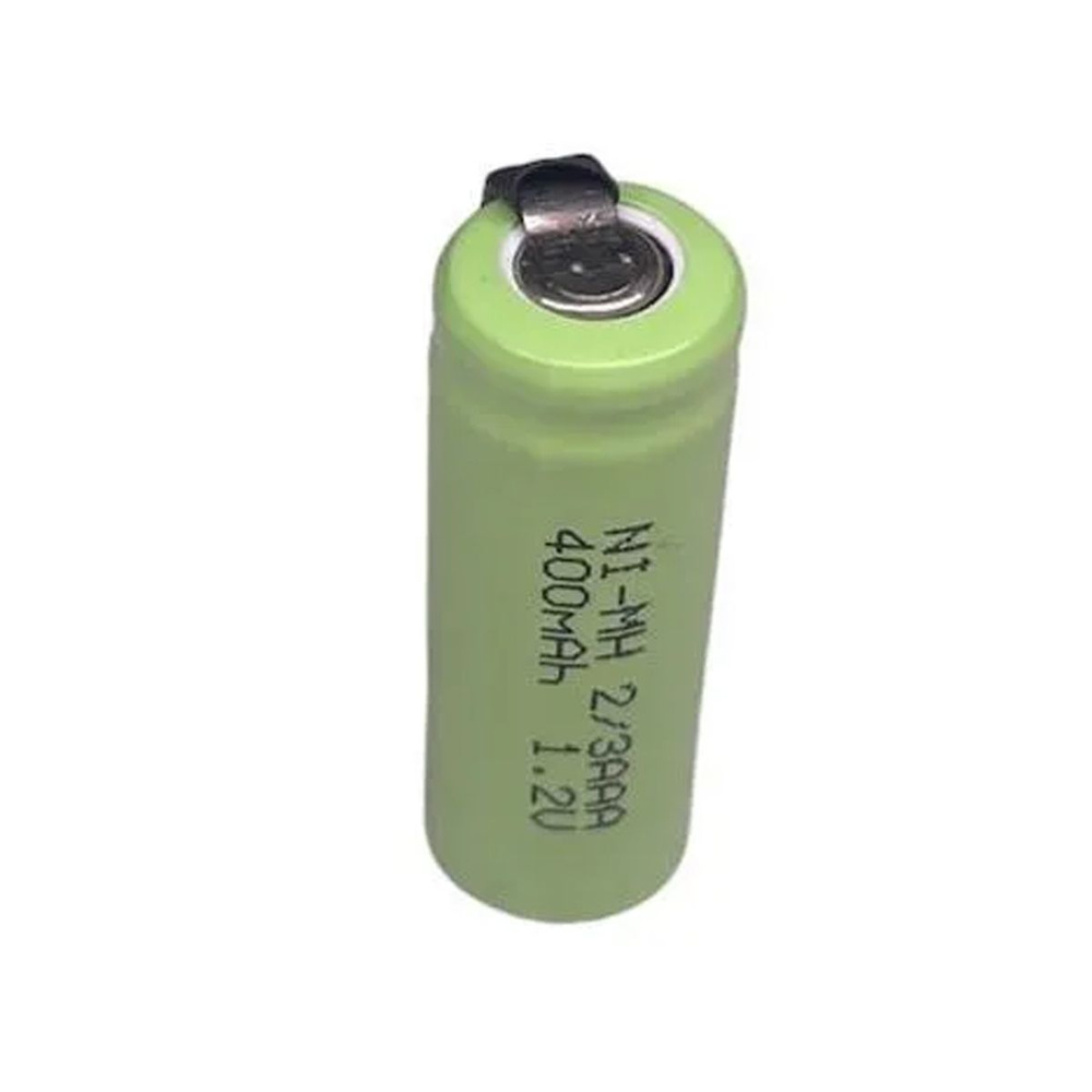 Аккумулятор 2/3 AAA NI-MH 1.2v 400mah с Ni лентой под пайку 28x10мм ...