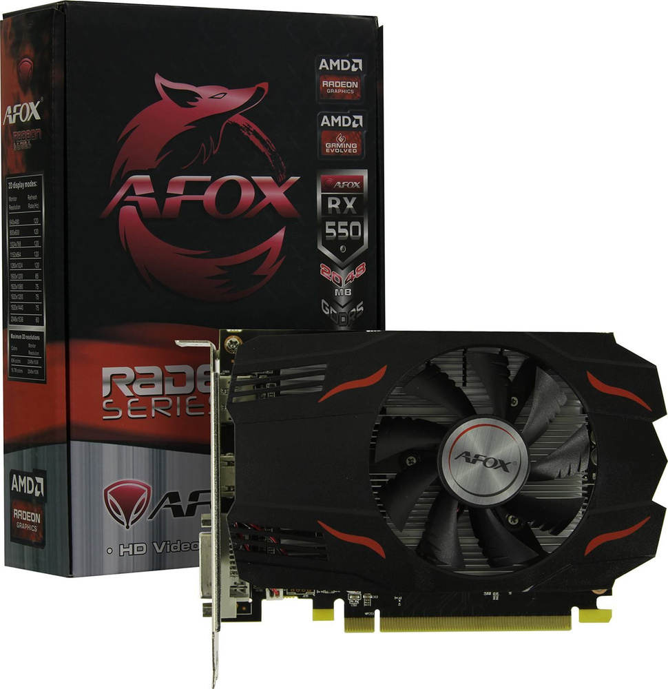 Видеокарта AFOX Radeon RX 550, 2 ГБ - купить по низким ценам в интернет ...