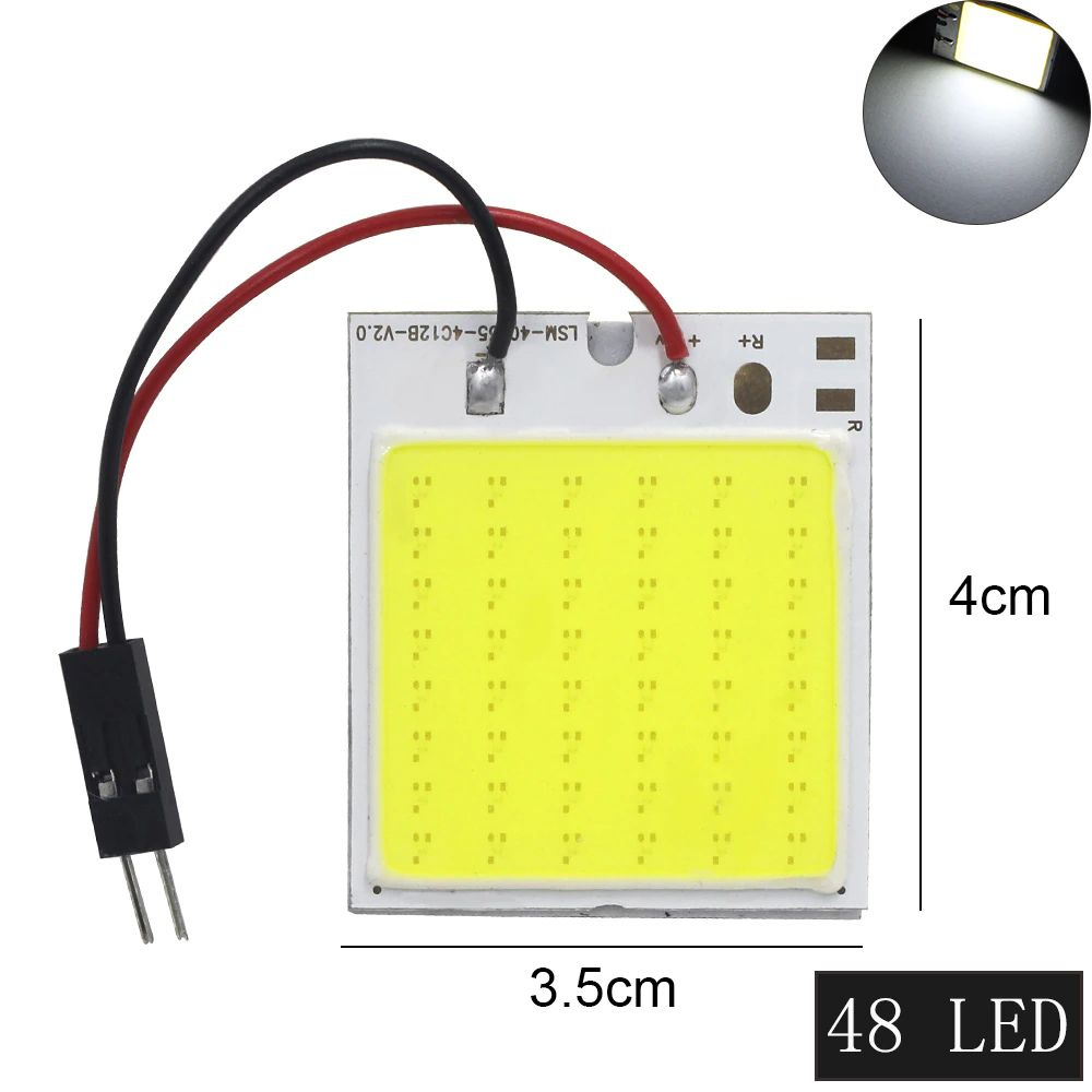 Легкий и сверхяркий COB светодиод 12 вольта 4035 - купить с доставкой по  выгодным ценам в интернет-магазине OZON (795445023)